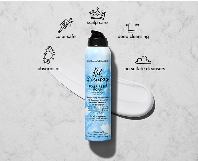 Mousse préshampooing Sunday Scalp Reset