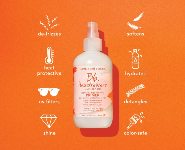 Base thermoprotectrice/anti-UV revitalisante sans rinçage Hairdresser’s Invisible Oil