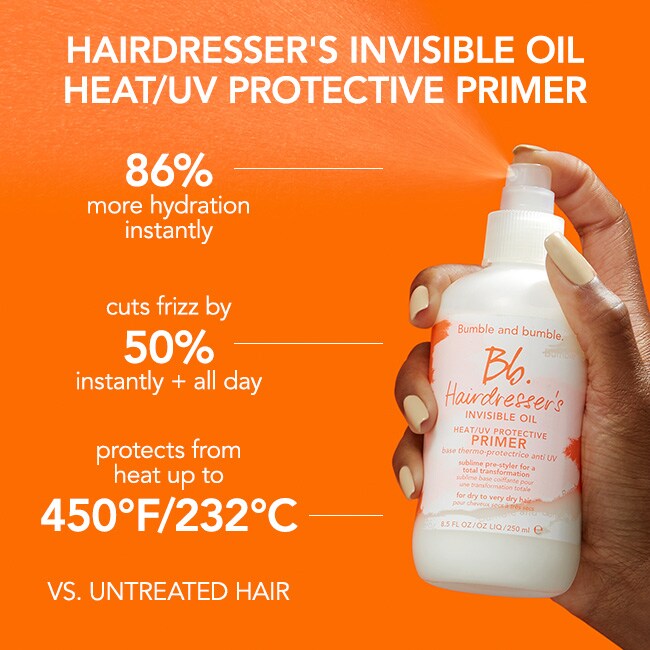Base protectrice contre la chaleur, après-shampoing sans rinçage Hairdresser’s Invisible Oil